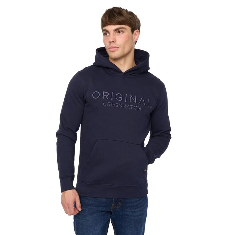 Crosshatch Mens Haromere Hoodie / Navy